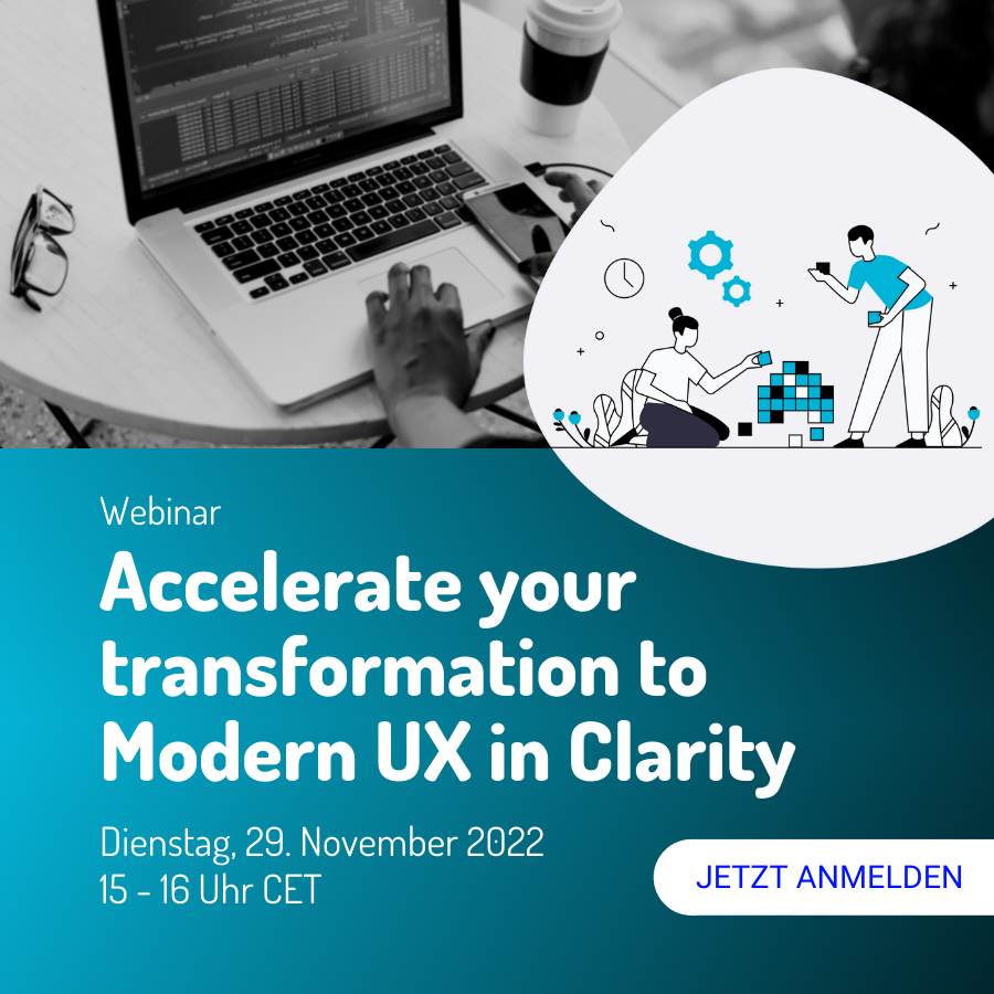 Webinar: Accelerate your transformation to Modern UX in Clarity